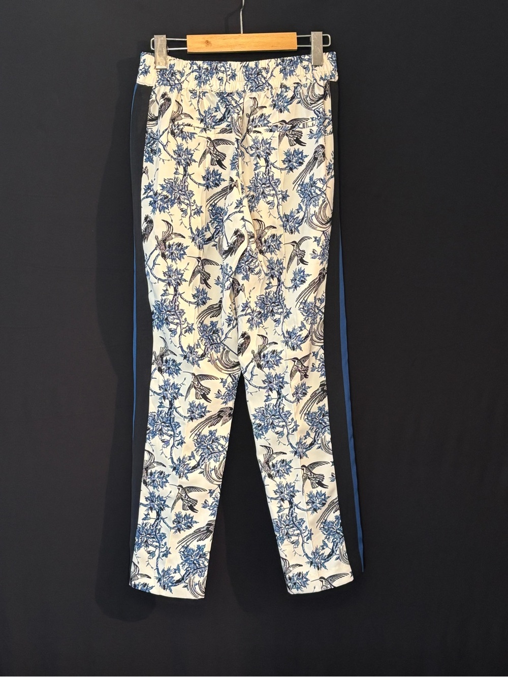 NWOT Scotch & Soda Maison Scotch Blue Birds & Floral Voile Jogger Trousers - Picture 3 of 6